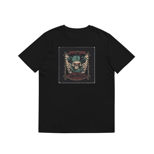 Motorcycle Garage Logo with Wrenches T-Shirts